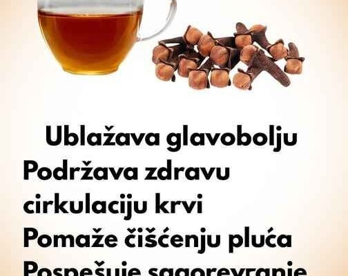 NEVJER0VATNE ZDRAVSTVENE PREDN0STI ČAJA 0D KARANFILIĆA