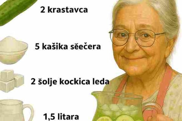 Ništa ne hladi tijelo i ne vraća energiju kao prirodni napitak od krastavca i limuna. Ova kombinacija ne samo da gasi žeđ, već i čisti organizam, poboljšava probavu i hidrira kožu iznutra. Krastavac donosi svježinu, a limun dodaje blagu kiselkastu notu koja razbuđuje čula. 🍋💧 Sastojci: • 2 krastavca, oguljena, bez sjemenki i isjeckana • 5 kašika šećera • 2 šolje leda • 1,5 litara prirodne vode • 4 limuna Priprema: 1️⃣ U blender ubacite krastavce, šećer i vodu, pa miksajte dok ne dobijete glatku smjesu. 2️⃣ Dodajte svježe iscijeđeni sok od limuna. 3️⃣ Sipajte u bokal i po želji prilagodite količinu šećera ili vode. 4️⃣ Dodajte kockice leda neposredno prije serviranja za maksimalnu svježinu. Ovaj prirodni napitak je savršen način da ostanete hidrirani i puni energije tokom ljeta. 🌞💚 Redovno ga pijte i vaše tijelo će vam biti zahvalno — svježina i vitalnost zagarantovani! 🥒🍋